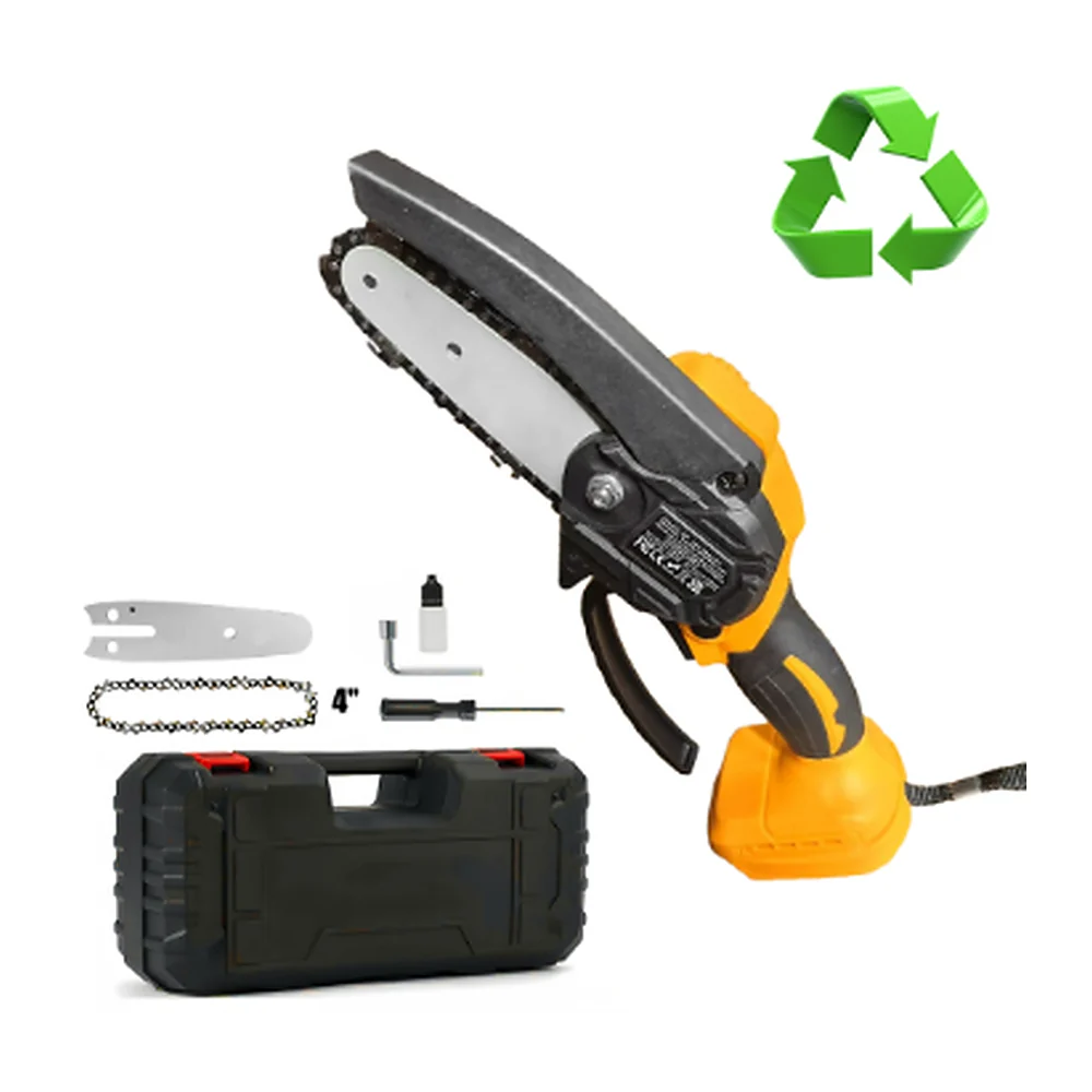 21V Mini Cordless Chainsaw – Yellow